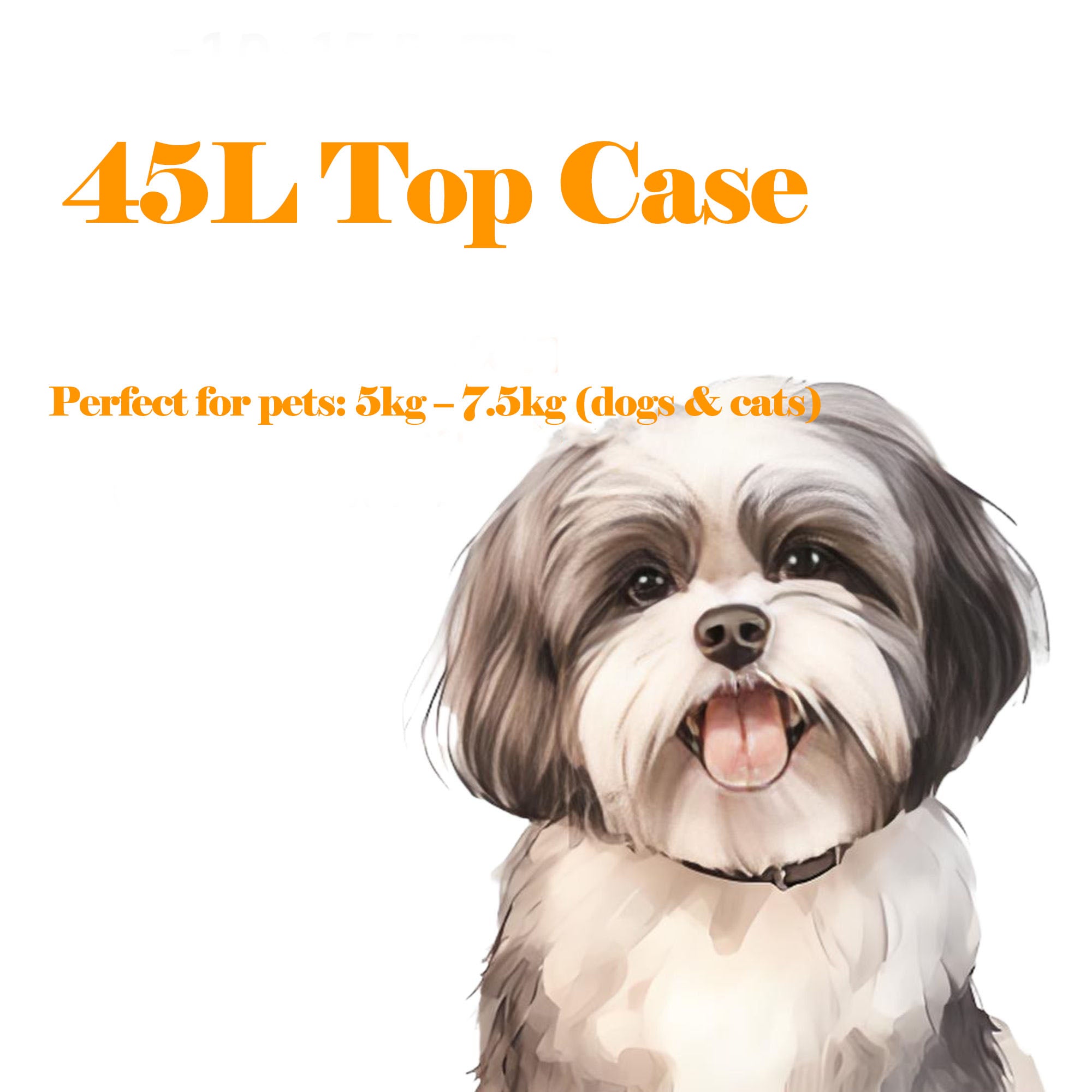 Motorcycle Pet Top case （Dual Viewing Windows + Ventilation Port）