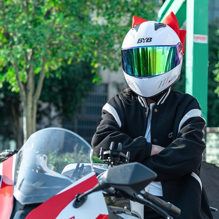 JY Motorcycle Helmet Bow