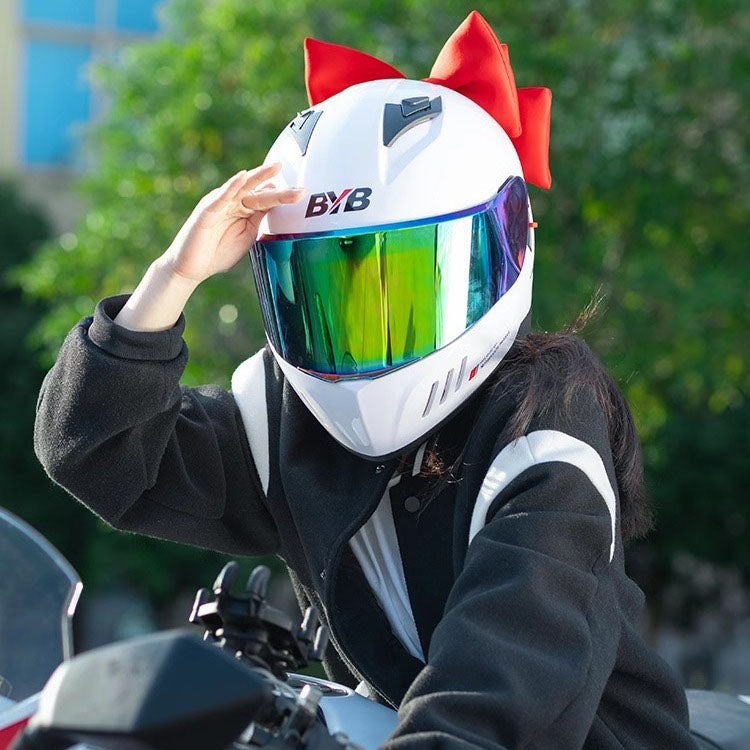 JY Motorcycle Helmet Bow