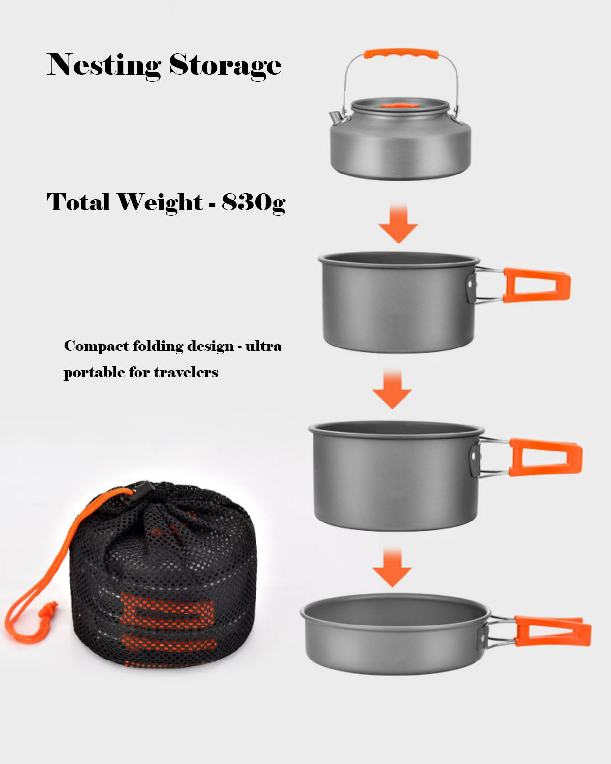 Camping Portable Cookware Set