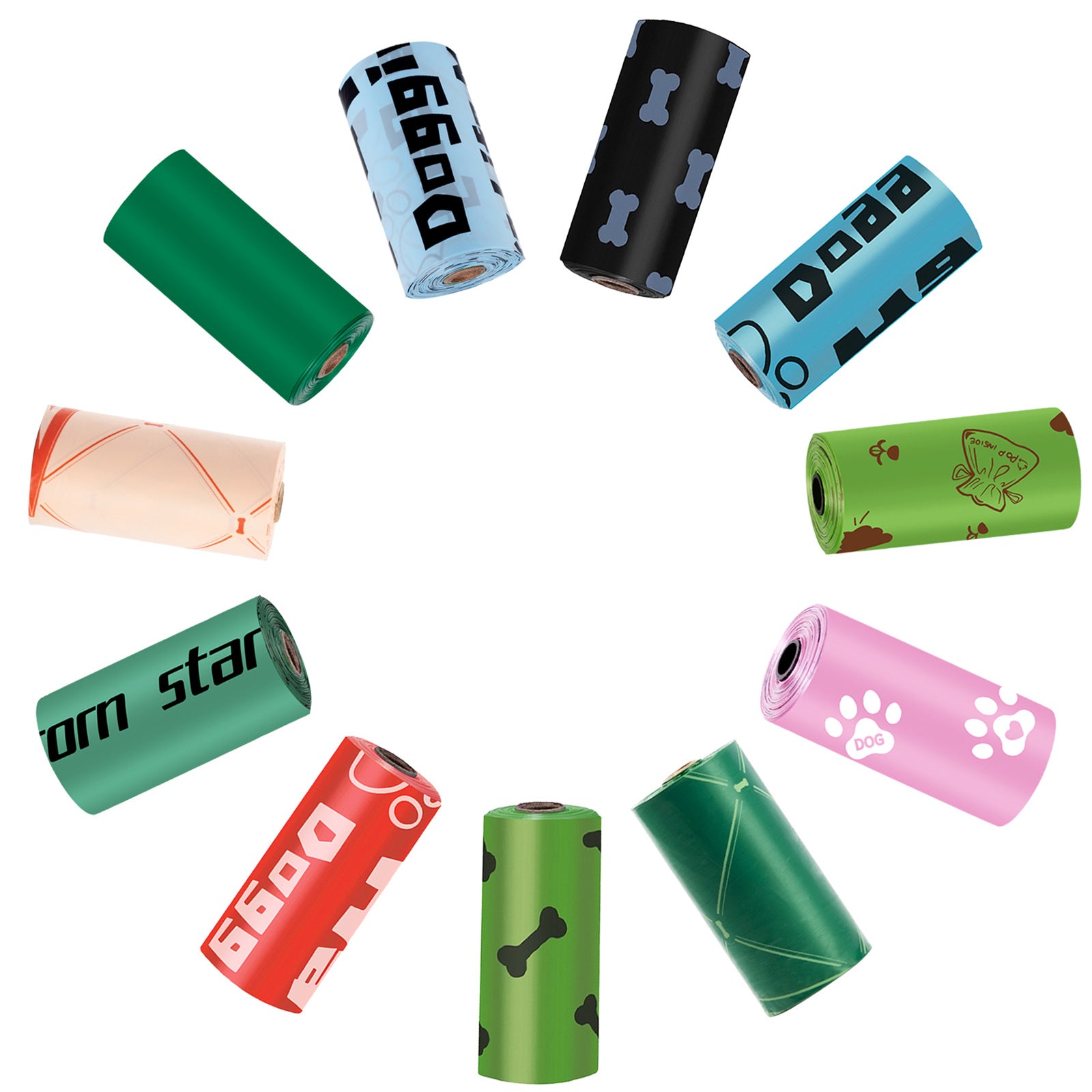 Pet Poop Bags（Include 1 Adjustable Dispenser）