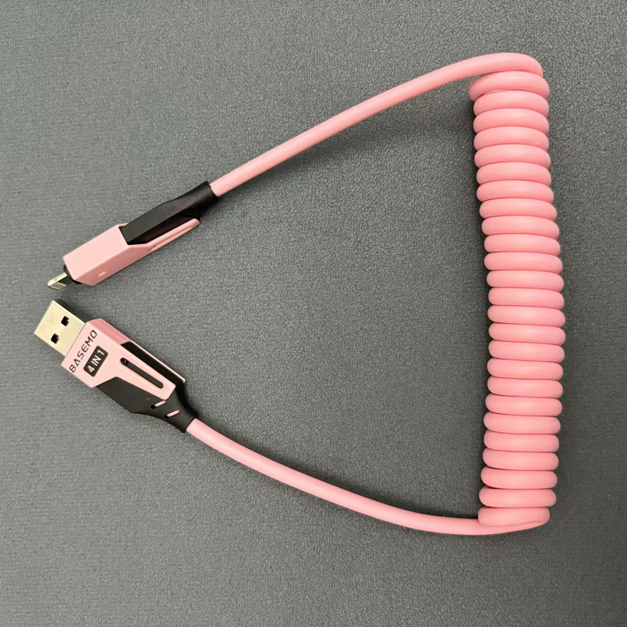 Motorcycle 4-in-1 Retractable Charging Cable