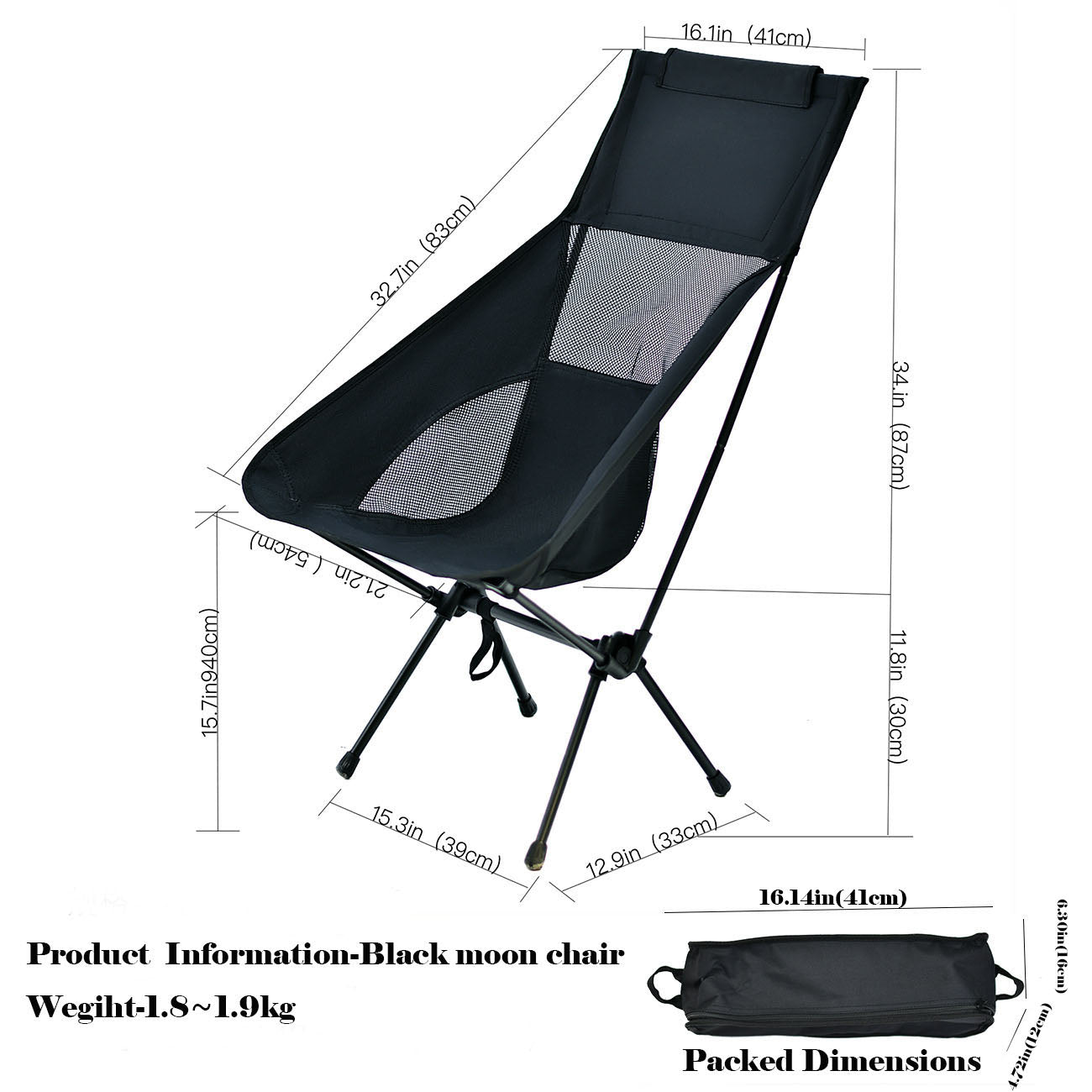 Motorcycle Folding Camping Chair