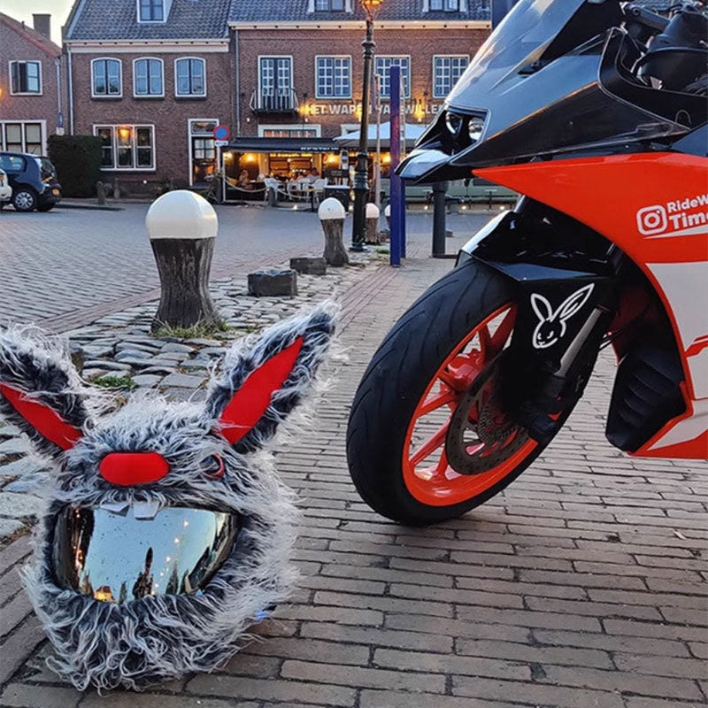 JY Motorcycle Helmet Cover - Demonic Bunny