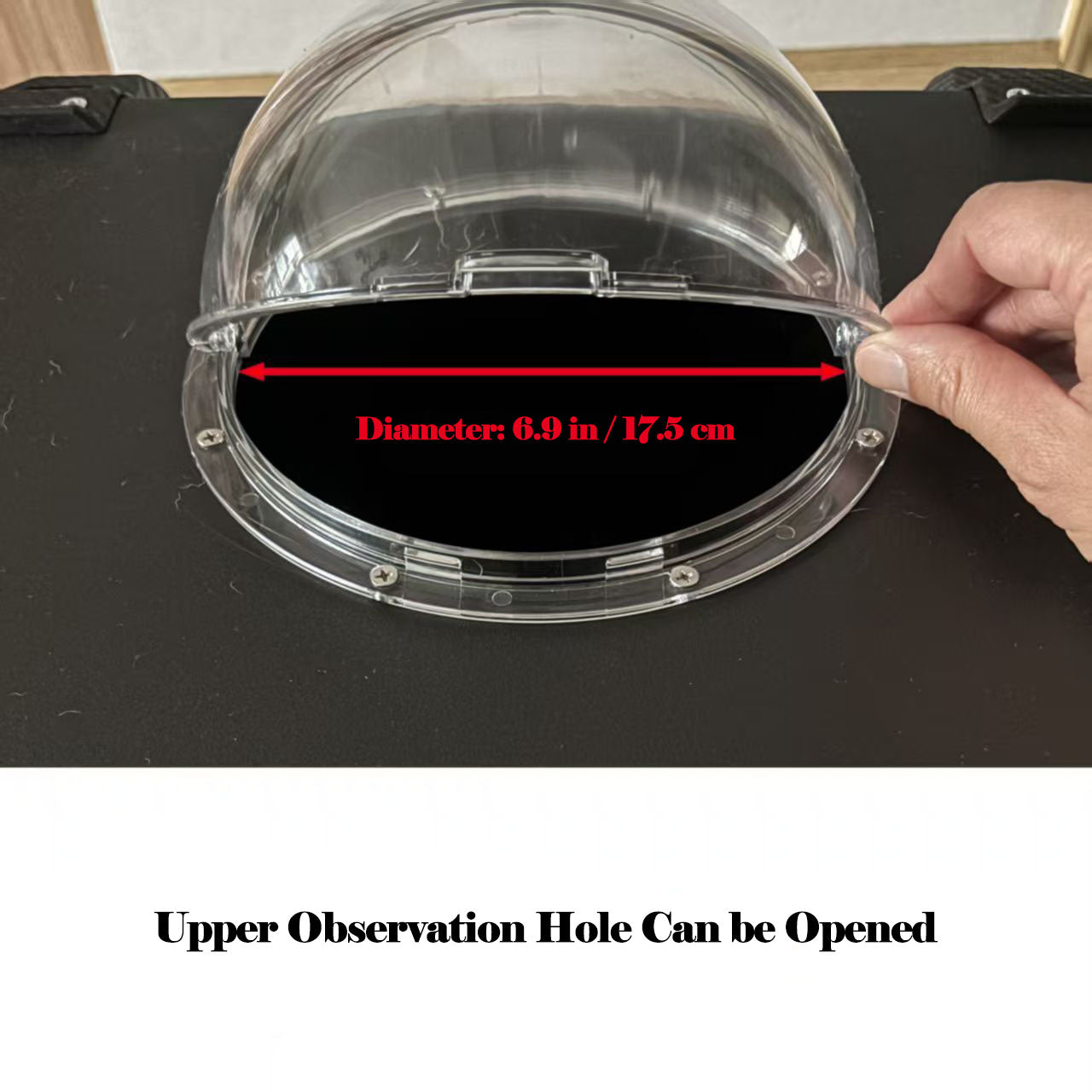 Motorcycle Pet Top case （Dual Viewing Windows + Ventilation Port）