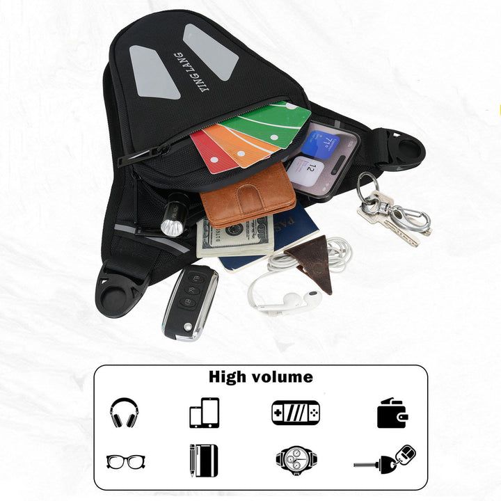 Motorcycle Reflective Leg Bag
