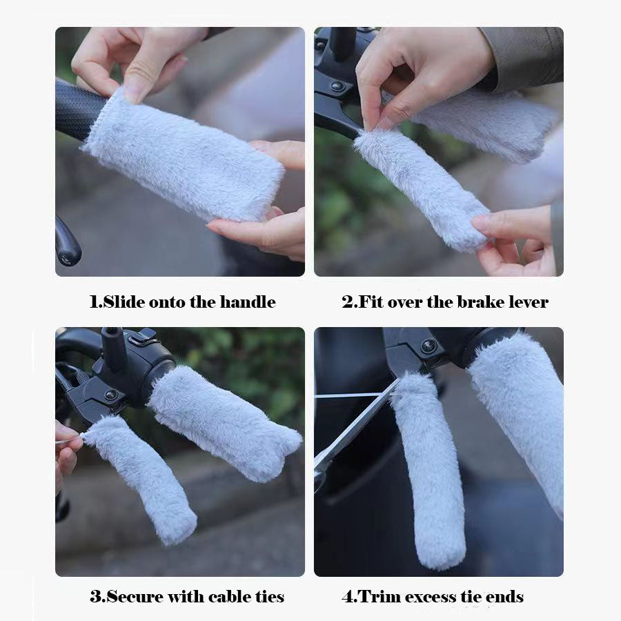 Motorcycle Handlebar Fur Covers