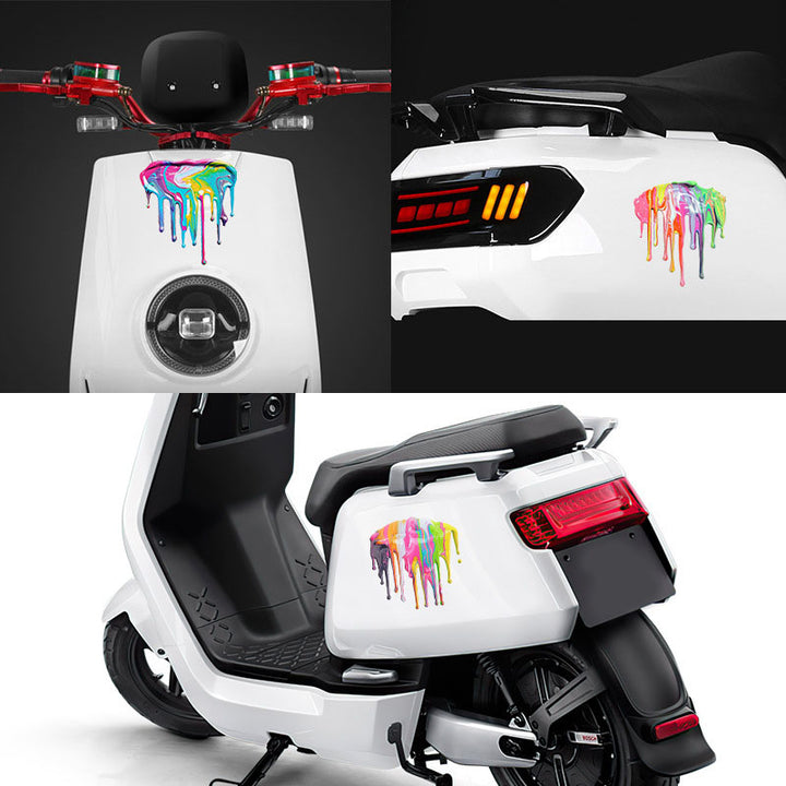 Motorcycle Reflective Rainbow Stickers