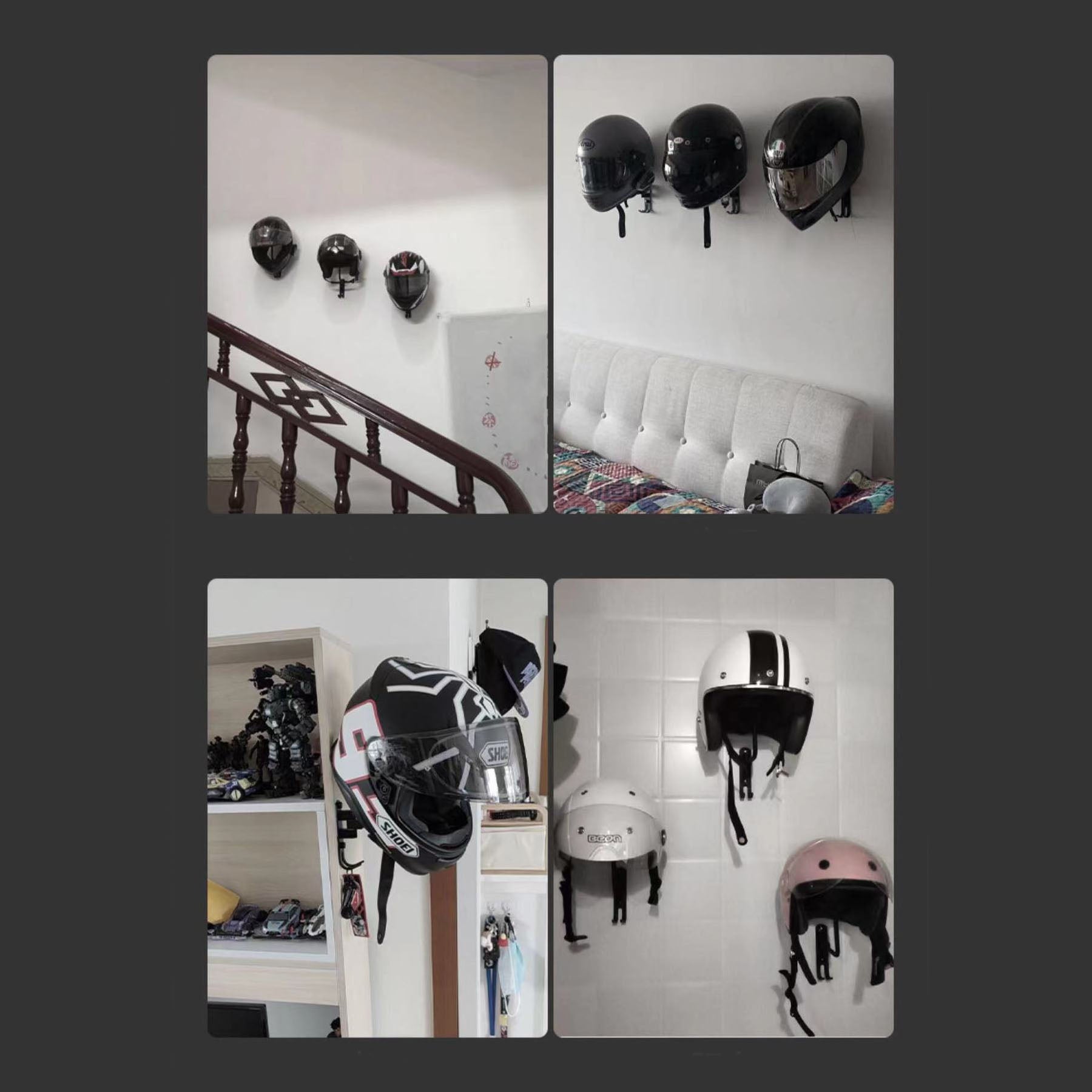 Motorcycle Helmet Rack