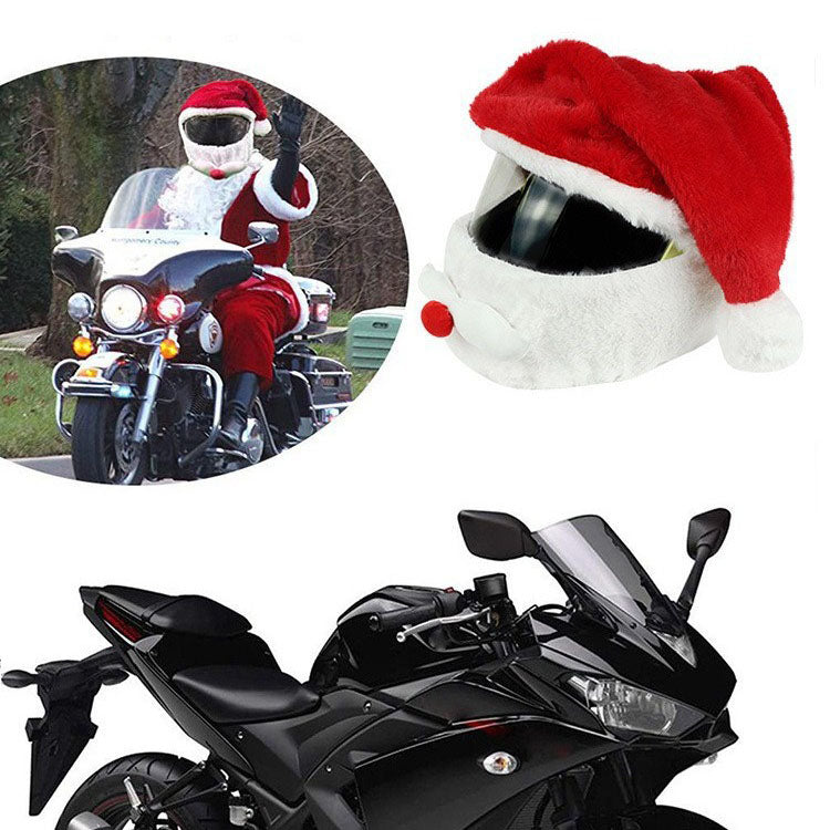 JY Motorcycle Helmet Cover - Christmas Hat