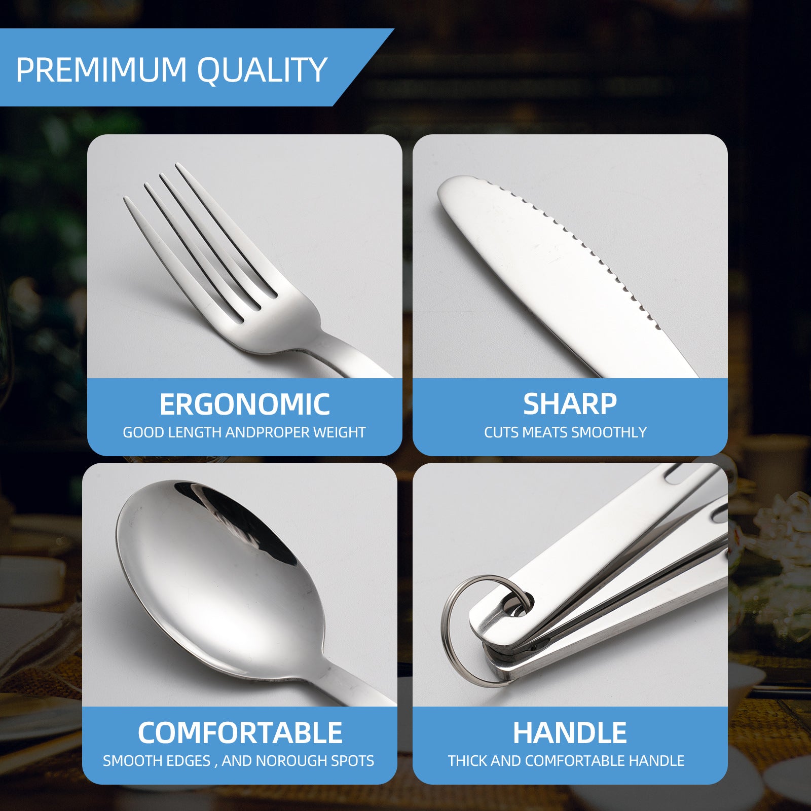 Camping cutlery set